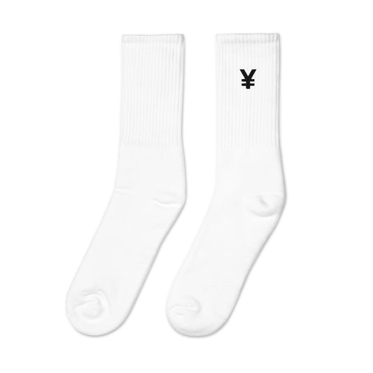 Embroidered "¥ANTRA" socks