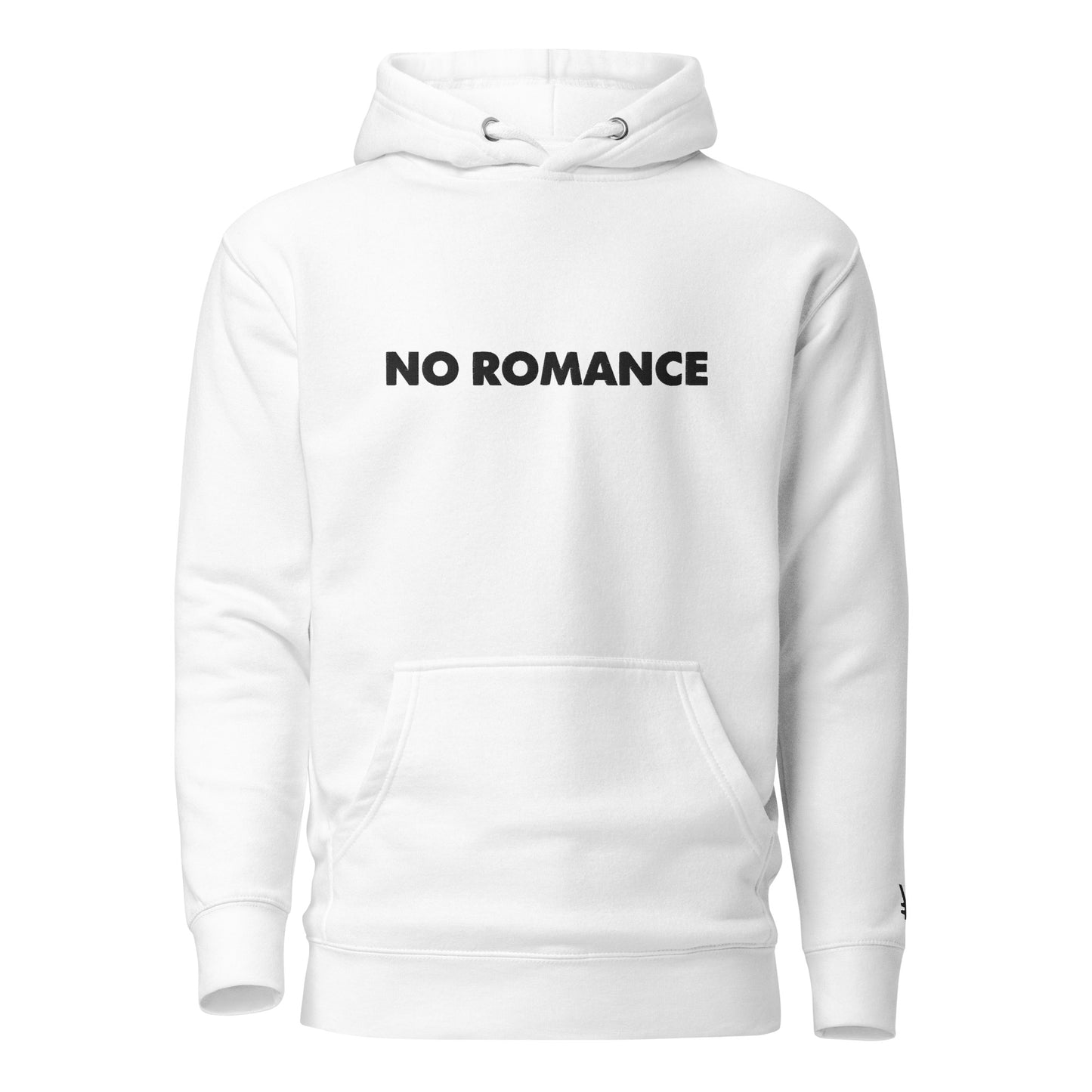 "NO ROMANCE" Graphic Hoodie (WHITE)