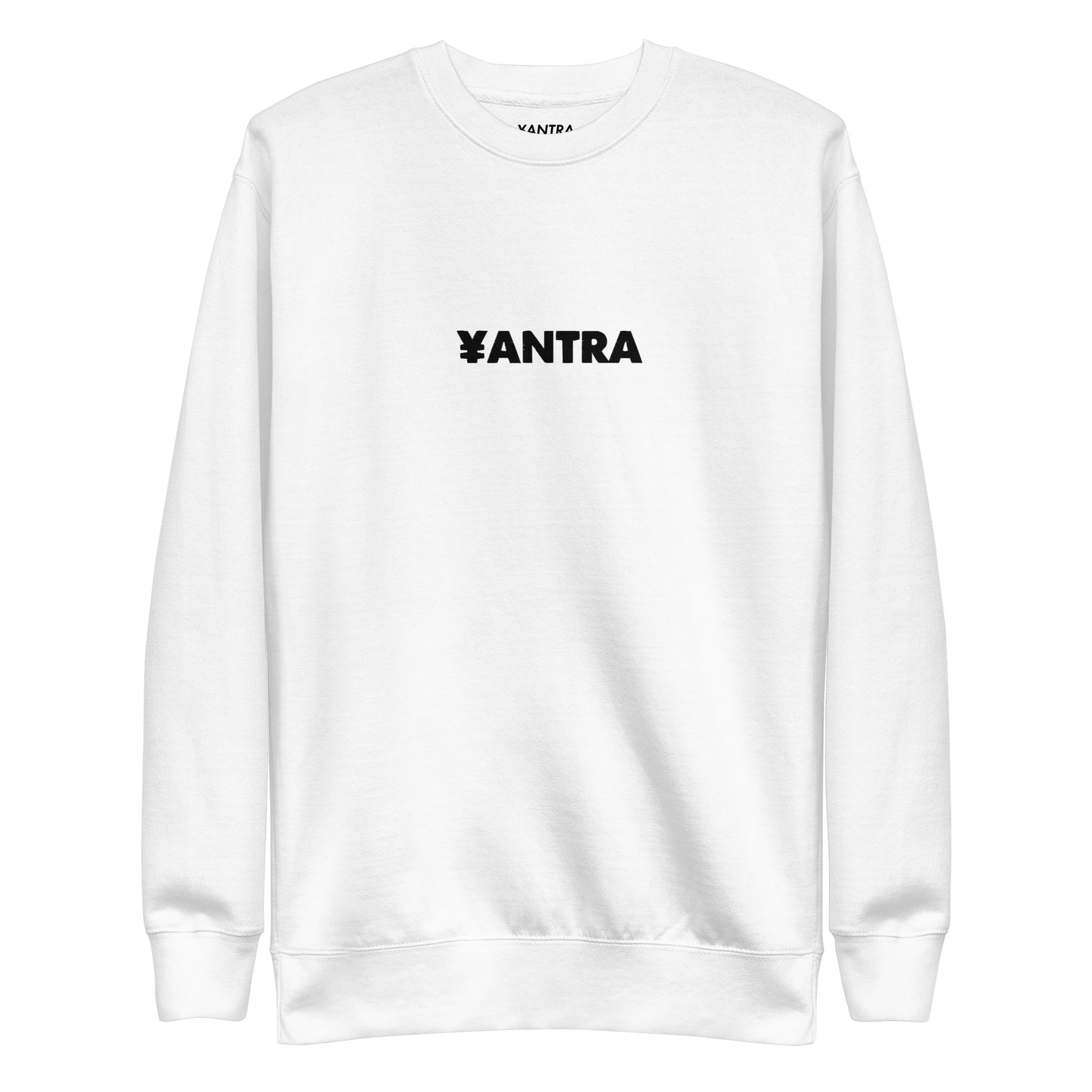 Women's Premium "¥ANTRA" Sweatshirt (WHITE)